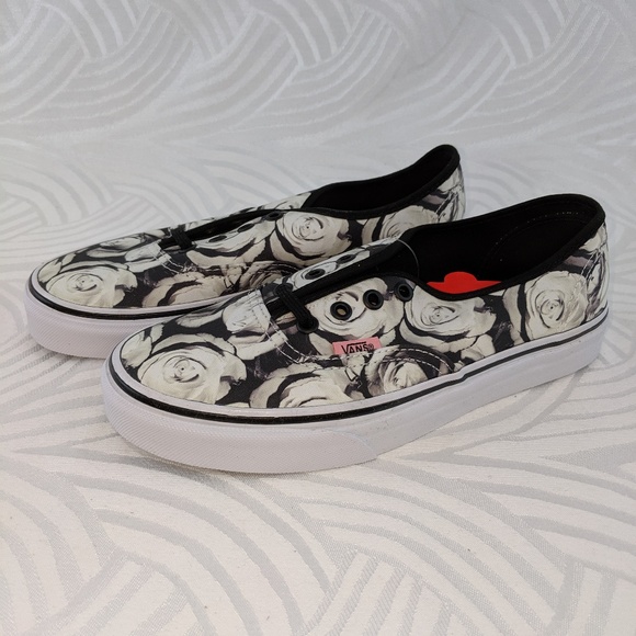 vans authentic roses womens shoes